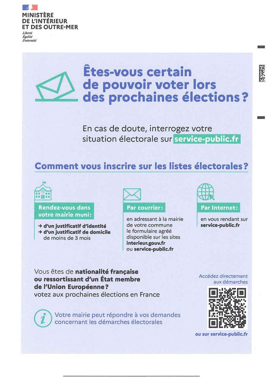 Voter aux elections europeennes